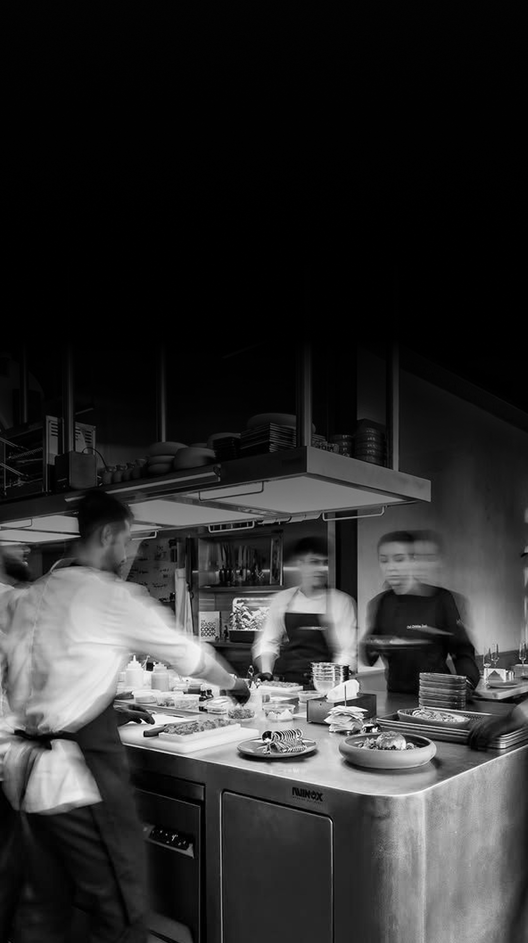 Restaurant consultant presenting service concepts